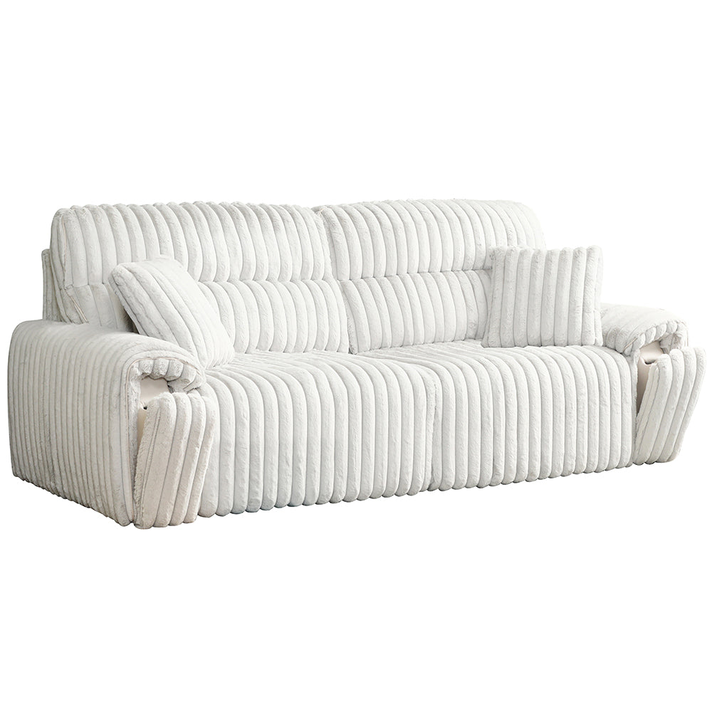 ACME Jaya Mondo Grey Corduroy Power Motion Sofa with Sleeper & USB Port Model LV04660