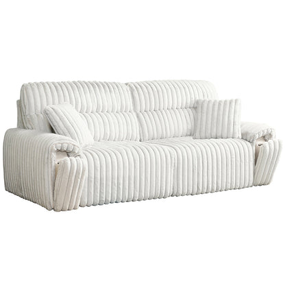 ACME Jaya Mondo Grey Corduroy Power Motion Sofa with Sleeper & USB Port Model LV04660