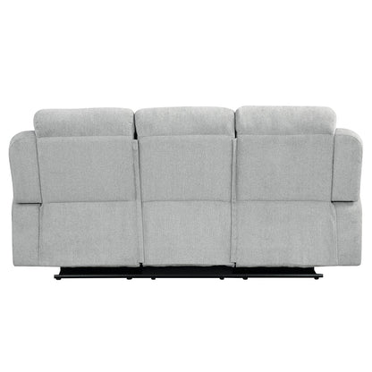 ACME Galya Light Gray Chenille Motion Sofa Model LV04680