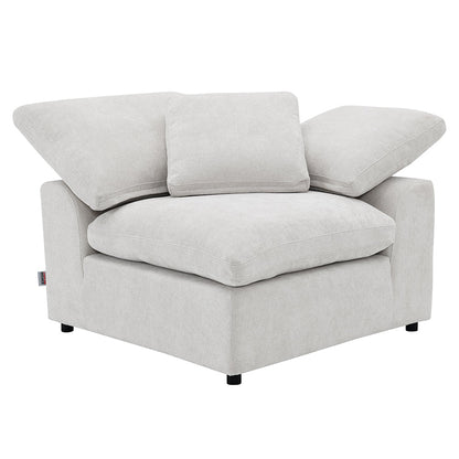 ACME Naveen Ivory Linen Modular Wedge with Pillow Model LV55131