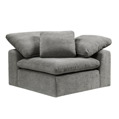 ACME Naveen Gray Linen Modular Wedge with Pillow Model LV55141