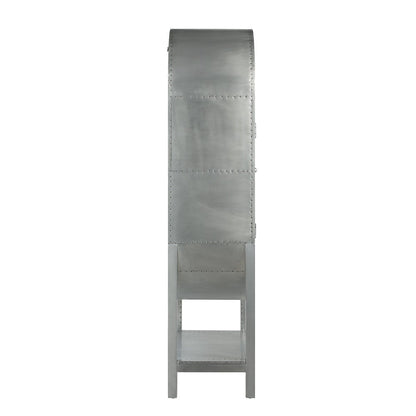ACME Ogden  Aluminum  & Rattan Bookcase Model OF02406