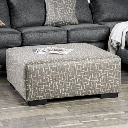 Furniture of America Earl Gray Transitional Ottoman Model SM5152-OT