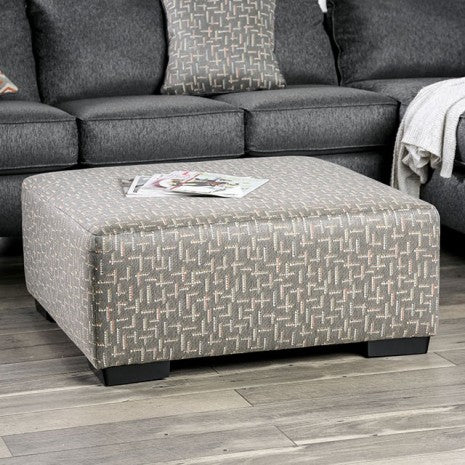Furniture of America Earl Gray Transitional Ottoman Model SM5152-OT