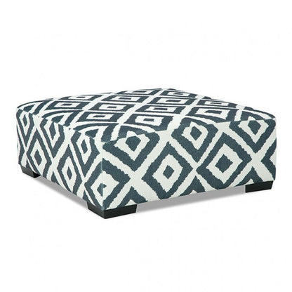 Furniture of America Loughton Gun Metal/Ivory Transitional Ottoman Model SM5195-OT